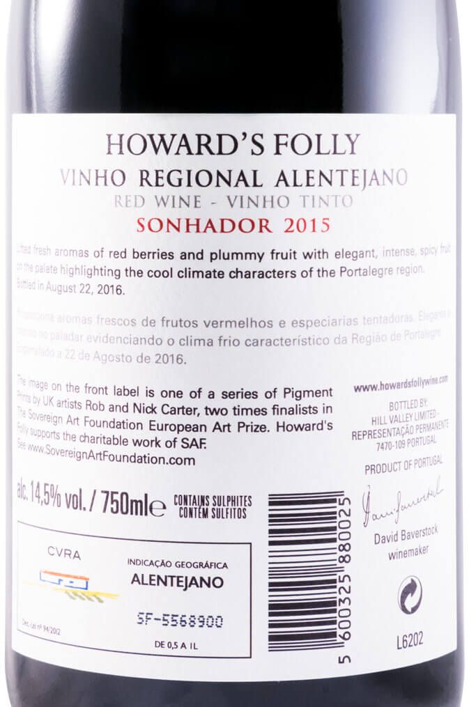 2015 Howard's Folly Sonhador red