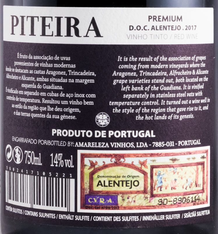 2017 Piteira Premium tinto