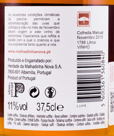 2015 Herdade da Malhadinha Nova Late Harvest white 37.5cl