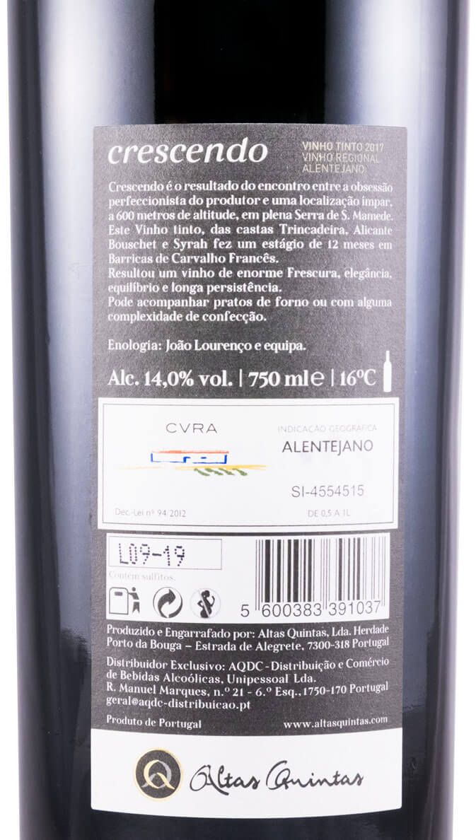 2017 Altas Quintas Crescendo red