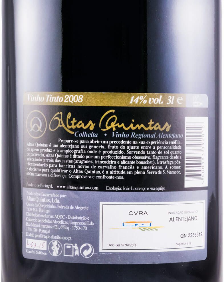 2008 Altas Quintas red 3L