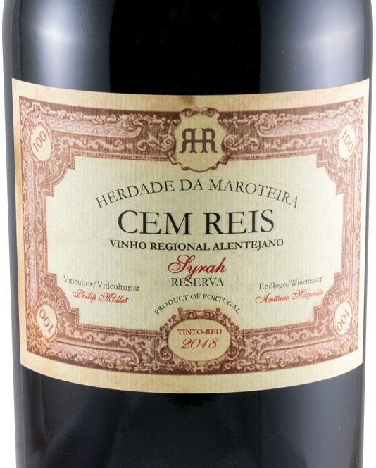 2018 Herdade da Maroteira Cem Reis Syrah Reserva 1,5L