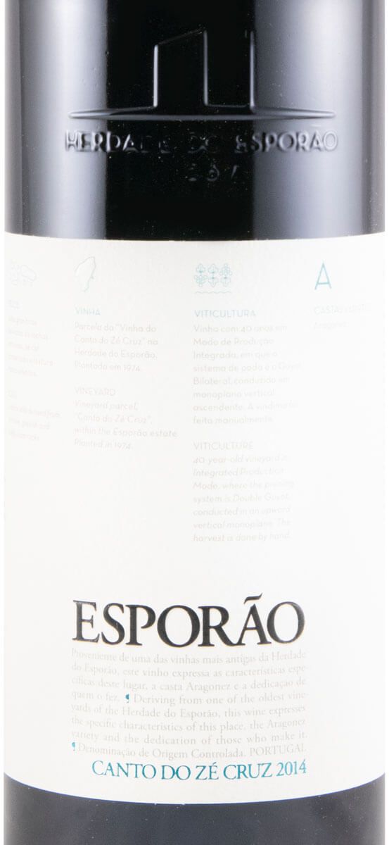 2014 Herdade do Esporão Canto do Zé Cruz Aragonês tinto