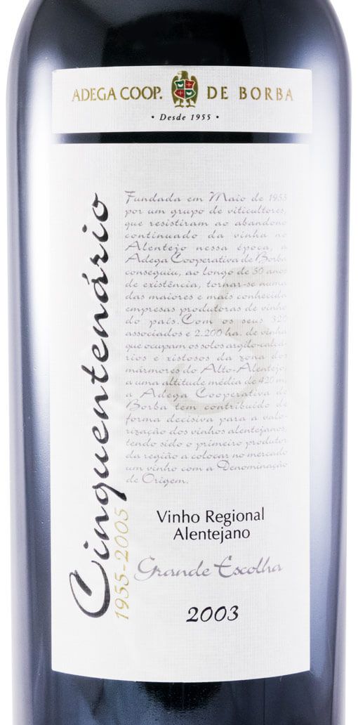 2003 Borba Cinquentenário Grande Escolha tinto 1,5L