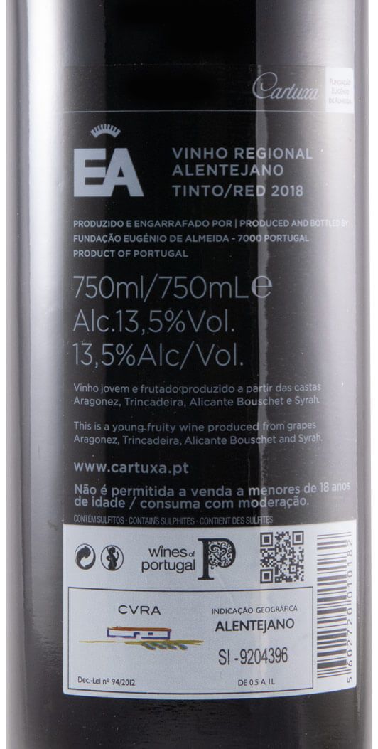 2018 Fundação Eugénio de Almeida EA tinto