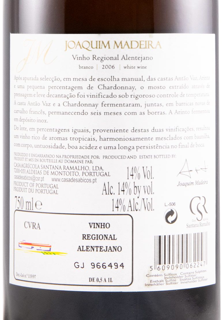 2006 Joaquim Madeira white