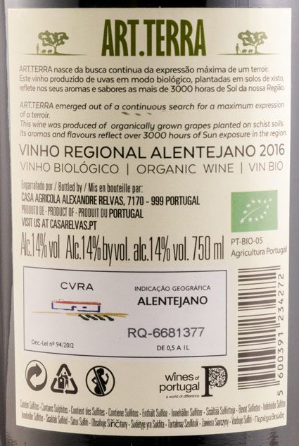 2016 Art.Terra Organic red