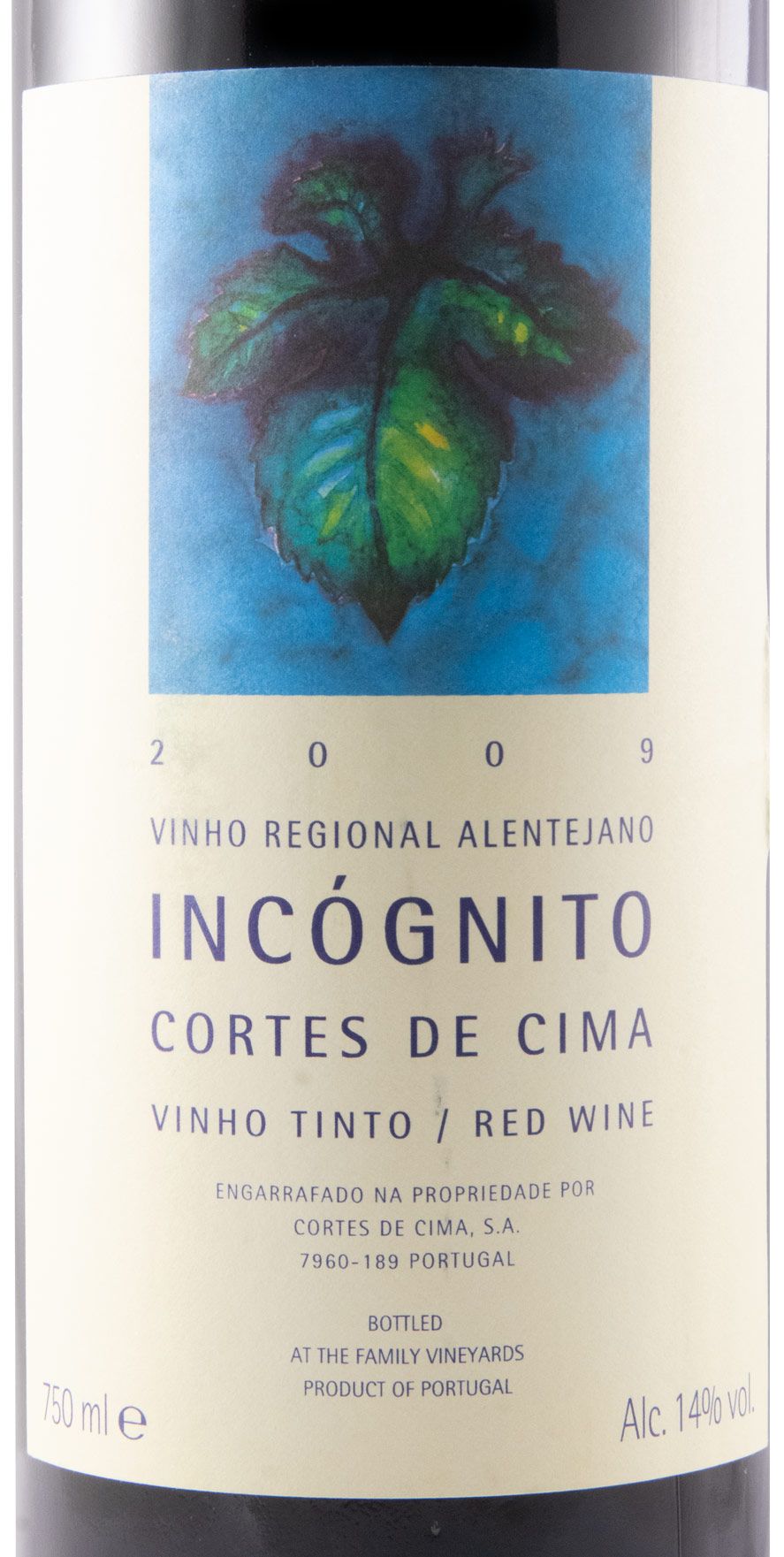 2009 Cortes de Cima Incógnito tinto