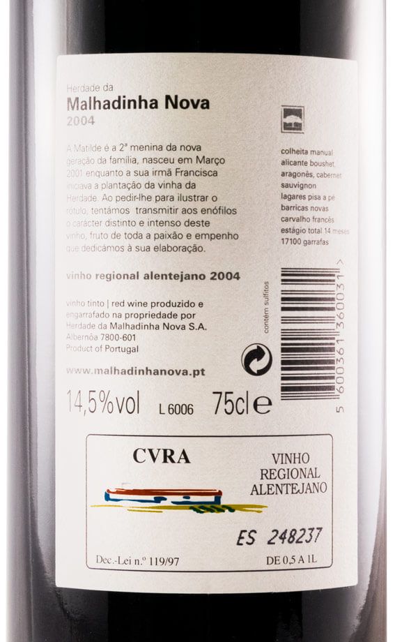 2004 Malhadinha red
