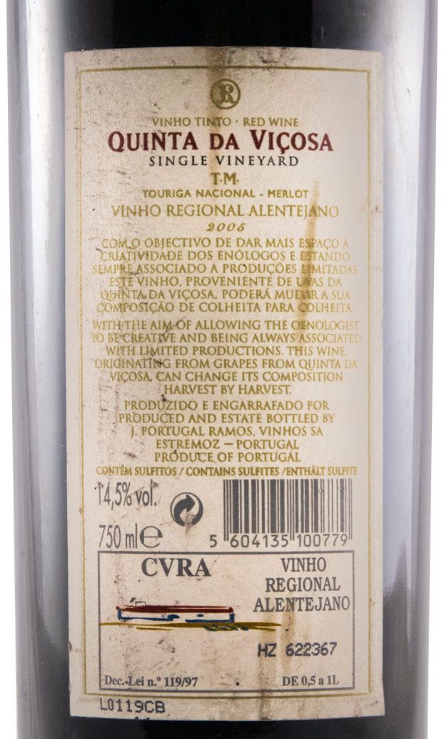 2005 João Portugal Ramos Quinta da Viçosa TM tinto