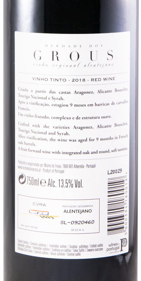 2018 Herdade dos Grous red