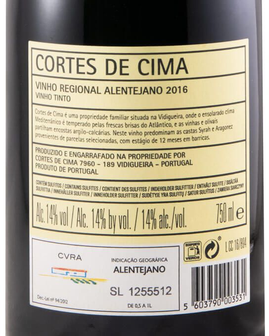 2016 Cortes de Cima red