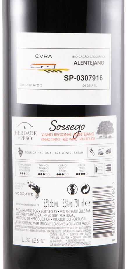 2019 Herdade do Peso Sossego red