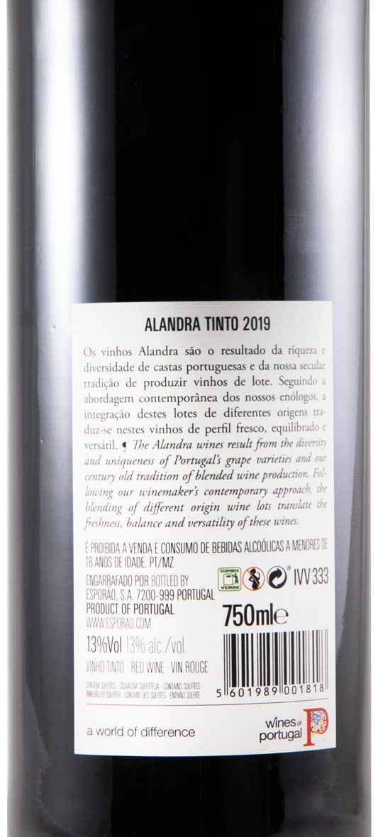 2019 Esporão Alandra tinto