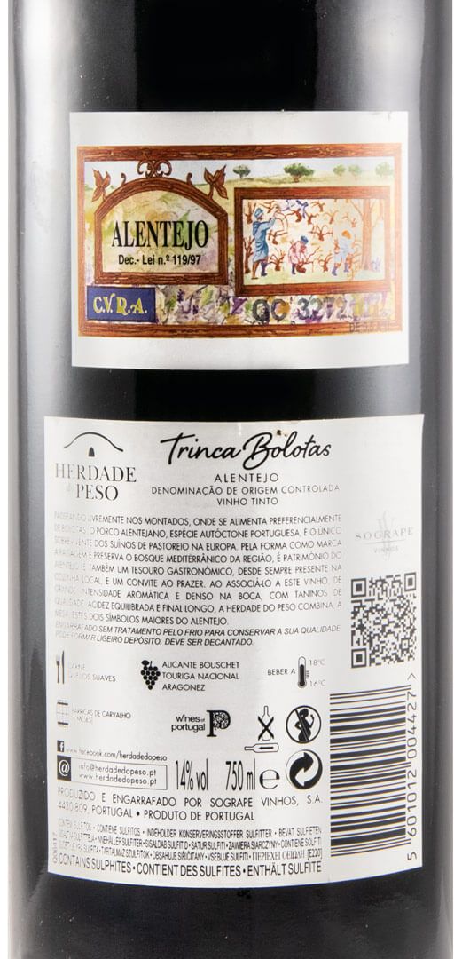 2013 Herdade do Peso Trinca Bolotas tinto