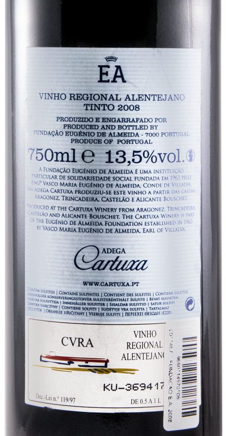 2008 Fundação Eugénio de Almeida EA tinto
