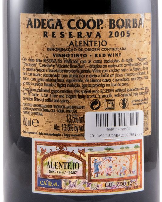 2005 Borba Reserva red (cork label)