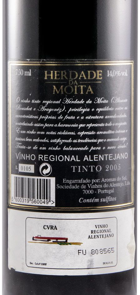 2005 Herdade da Moita red