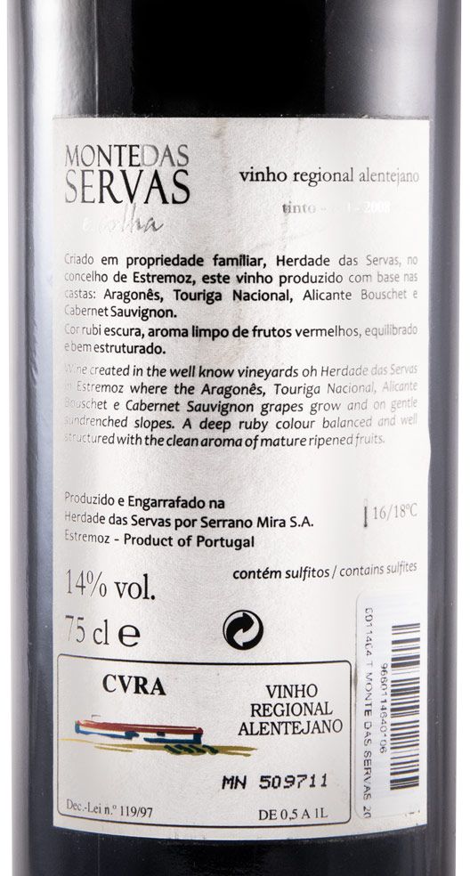 2008 Monte das Servas Escolha red