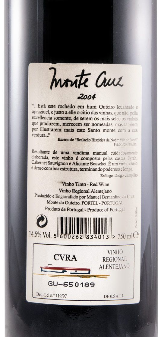 2004 Monte Cruz red