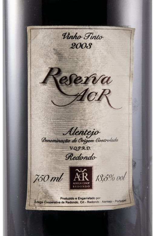 2003 Adega Cooperativa do Redondo Reserva tinto