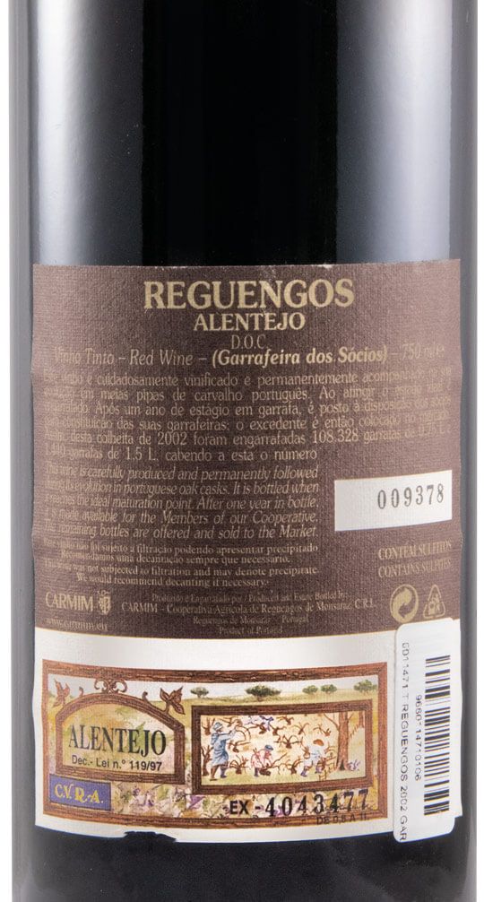 2002 Reguengos Garrafeira dos Sócios tinto