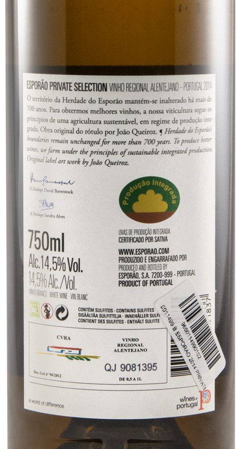 2014 Esporão Private Selection branco