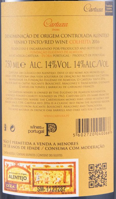 2016 Cartuxa tinto