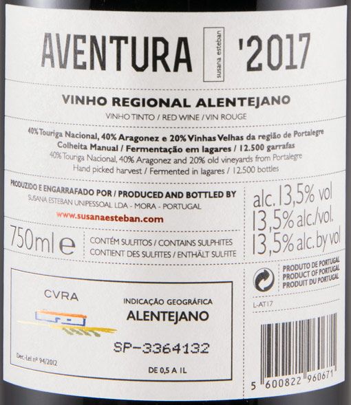 2017 Susana Esteban Aventura tinto