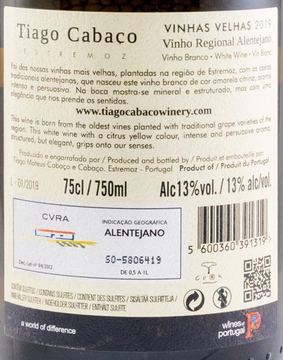 2019 Tiago Cabaço Vinhas Velhas white