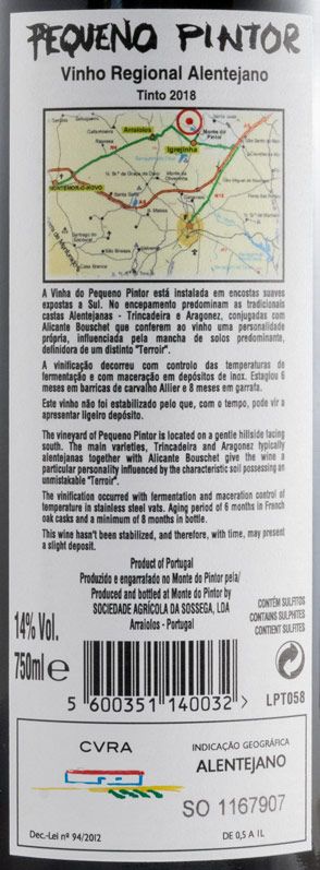 2018 Pequeno Pintor tinto