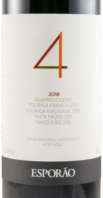 2018 Herdade do Herdade Quatro Castas red