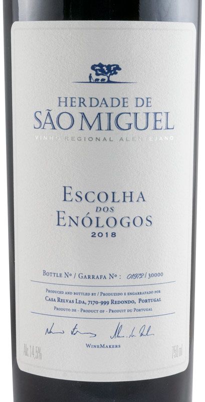 2018 Herdade de São Miguel Escolha dos Enológos red