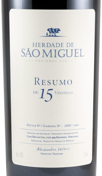Herdade de São Miguel Resumo de 15 Vindimas tinto