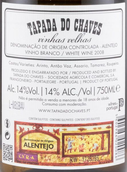 2008 Tapada do Chaves Vinhas Velhas white