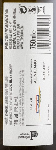 2019 Herdade do Esporão Verdelho white