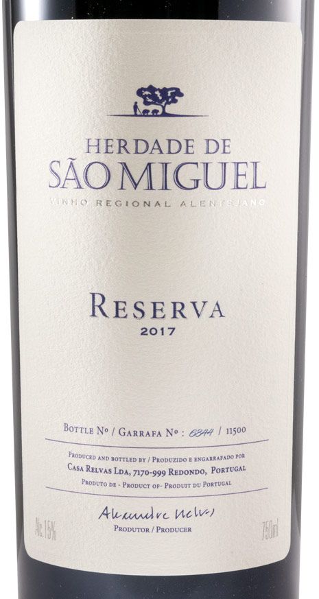 2017 Herdade de São Miguel Reserva red