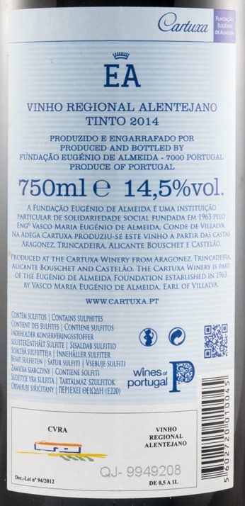2014 Fundação Eugénio de Almeida EA tinto