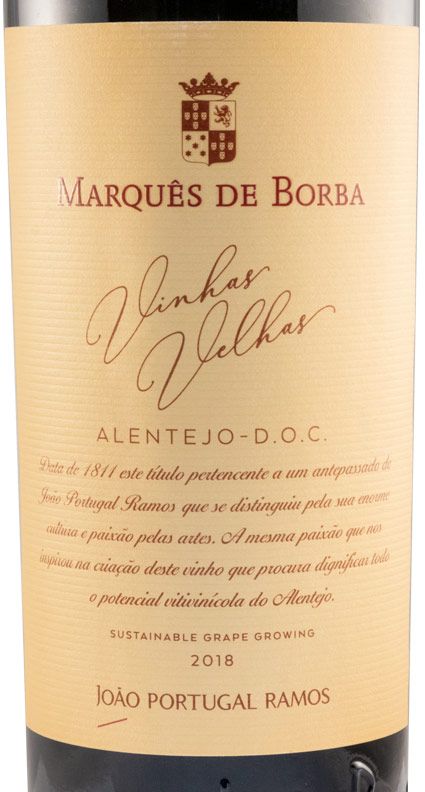 2018 João Portugal Ramos Marquês de Borba Vinhas Velhas red