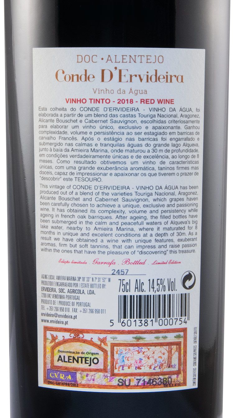 2018 Conde D'Ervideira Vinho da Água red