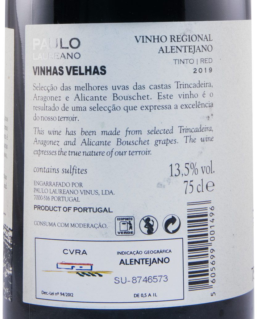 2019 Paulo Laureano Vinhas Velhas red