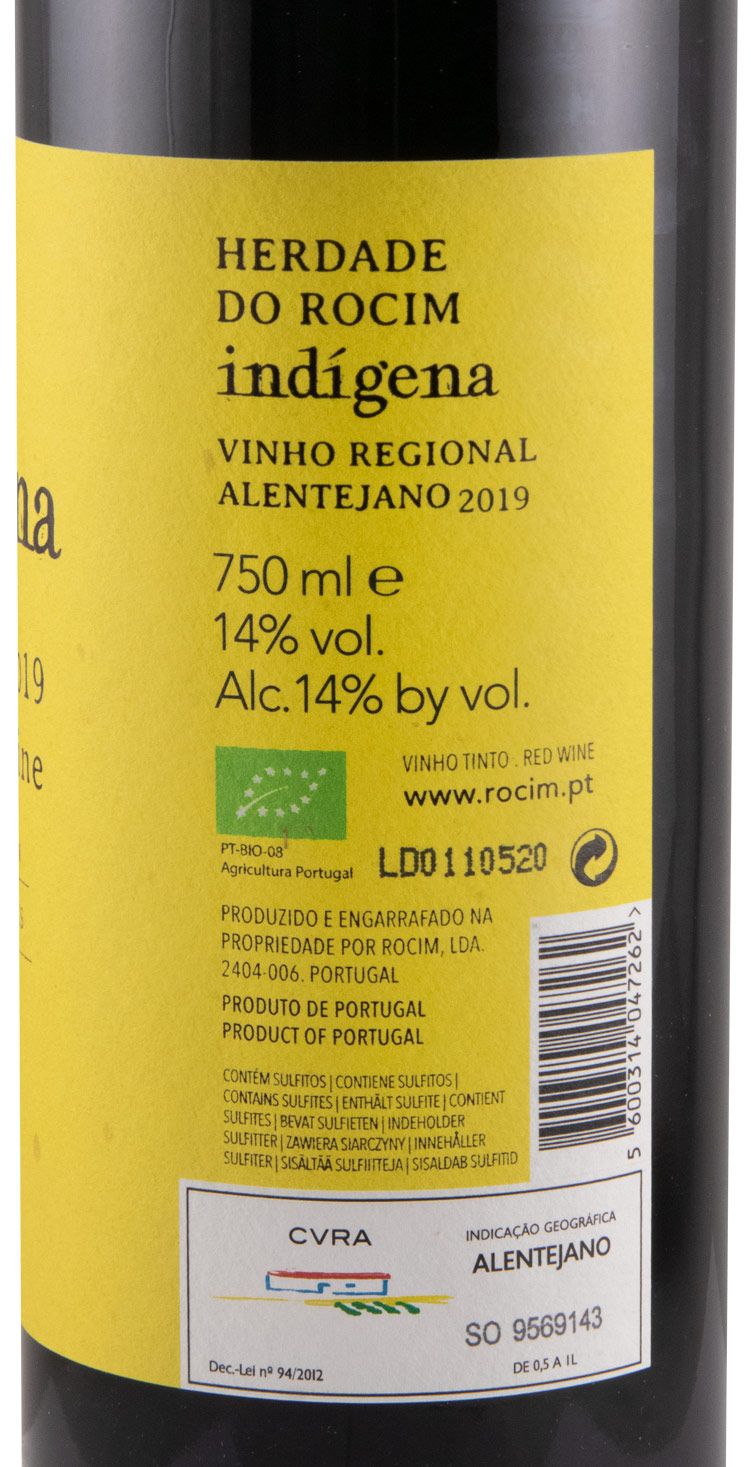 2019 Herdade do Rocim Indígena organic red