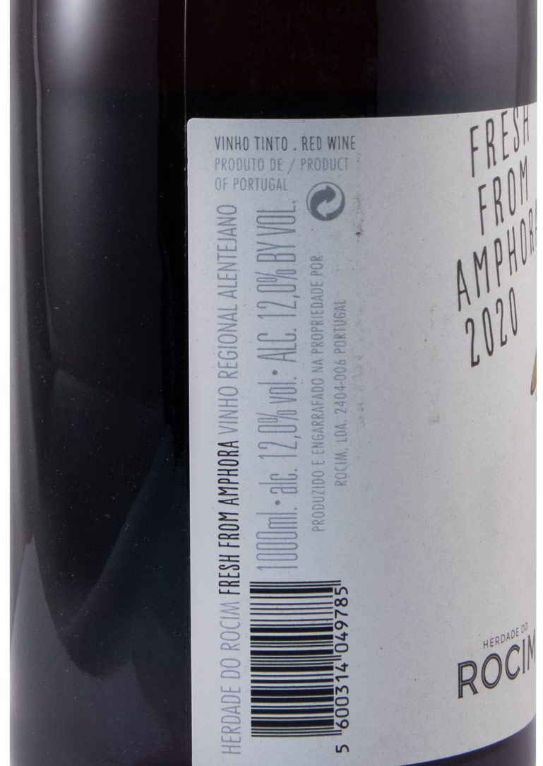 2020 Herdade do Rocim Fresh from Amphora red 1L