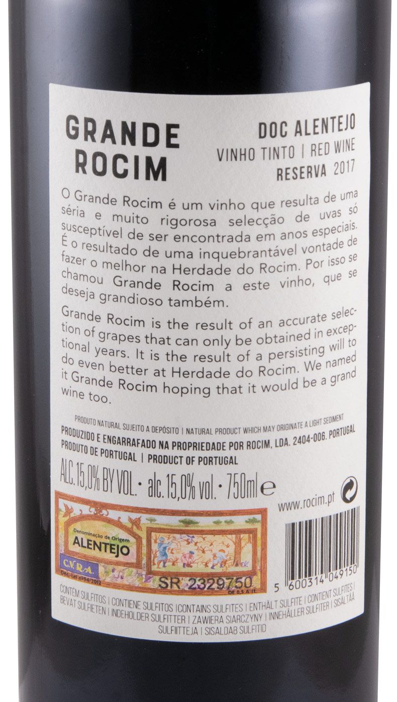 2017 Grande Rocim Reserva tinto