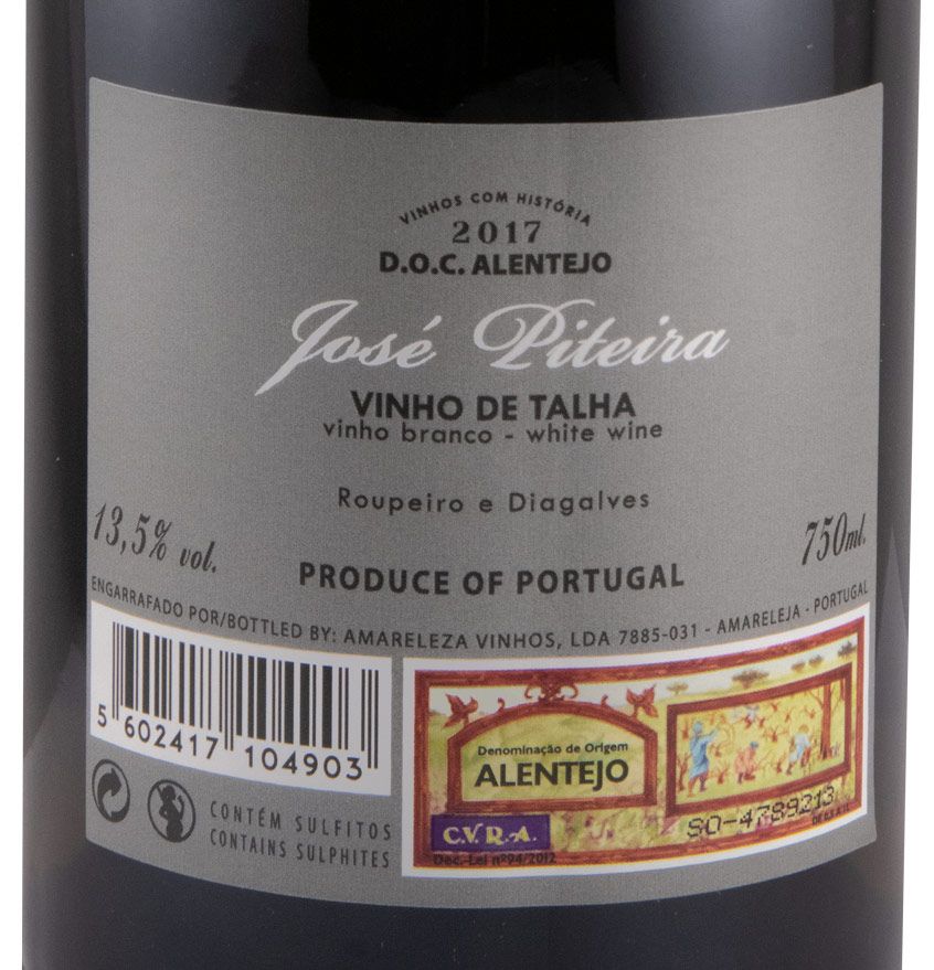 2017 José Piteira Talha white