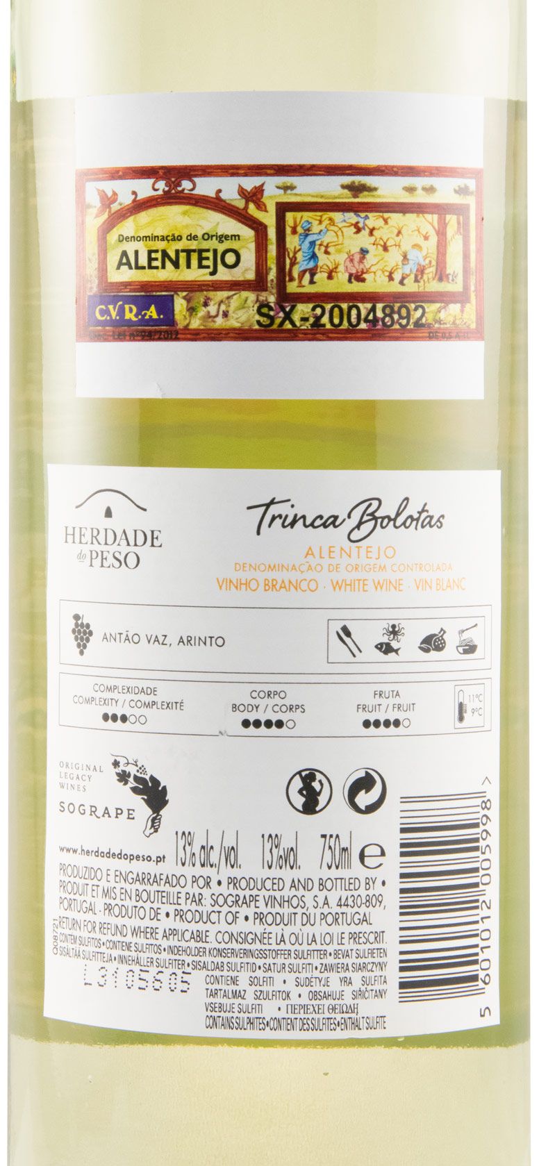 2020 Herdade do Peso Trinca Bolotas white