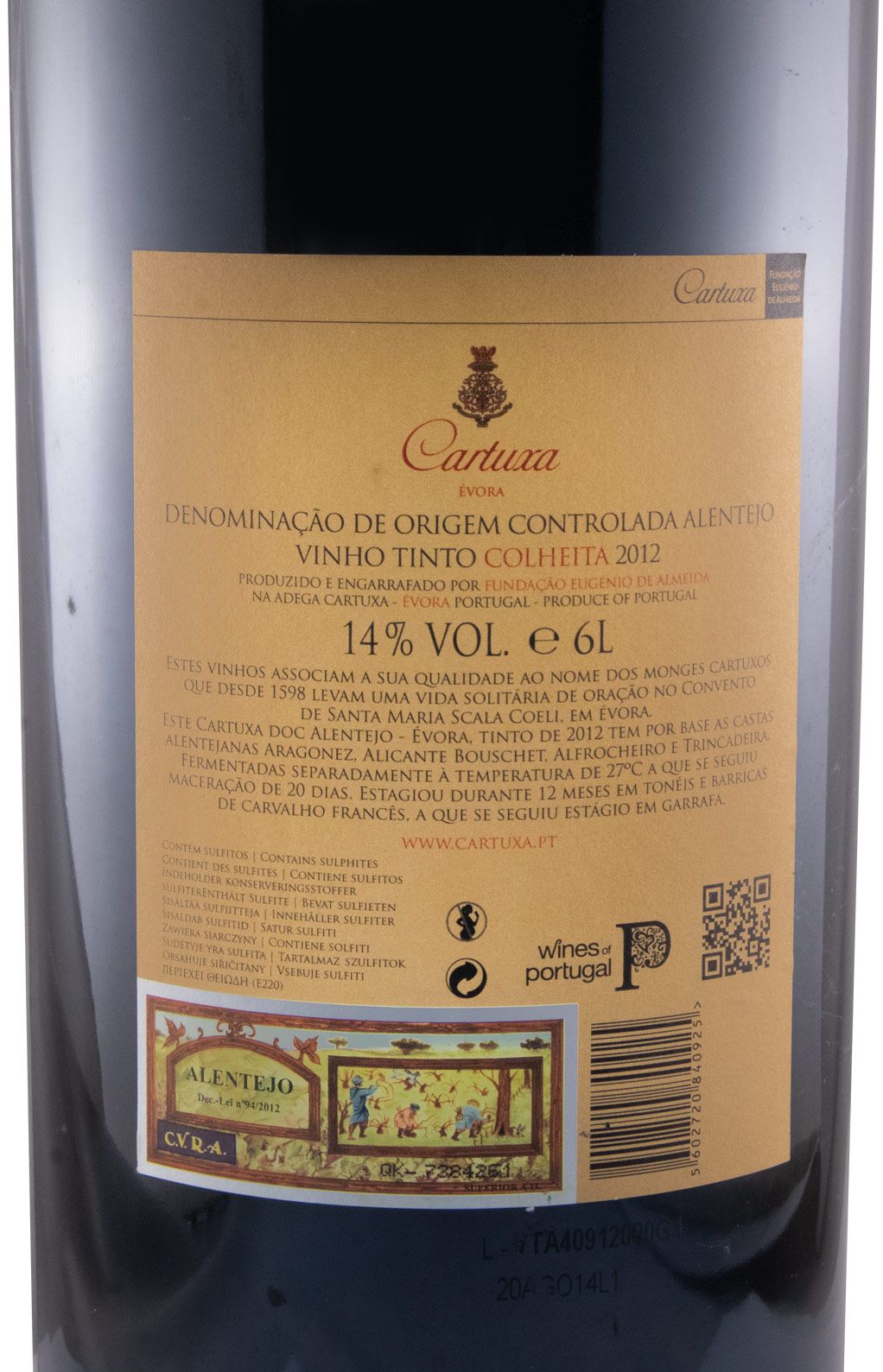 2012 Cartuxa tinto 6L