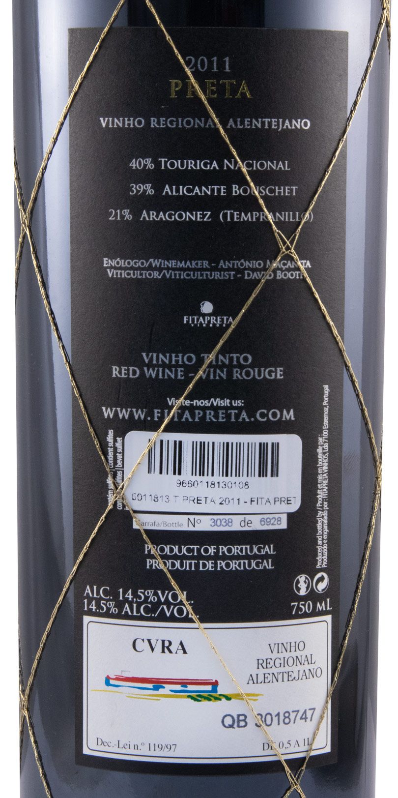 2011 António Maçanita Fita Preta Preta red