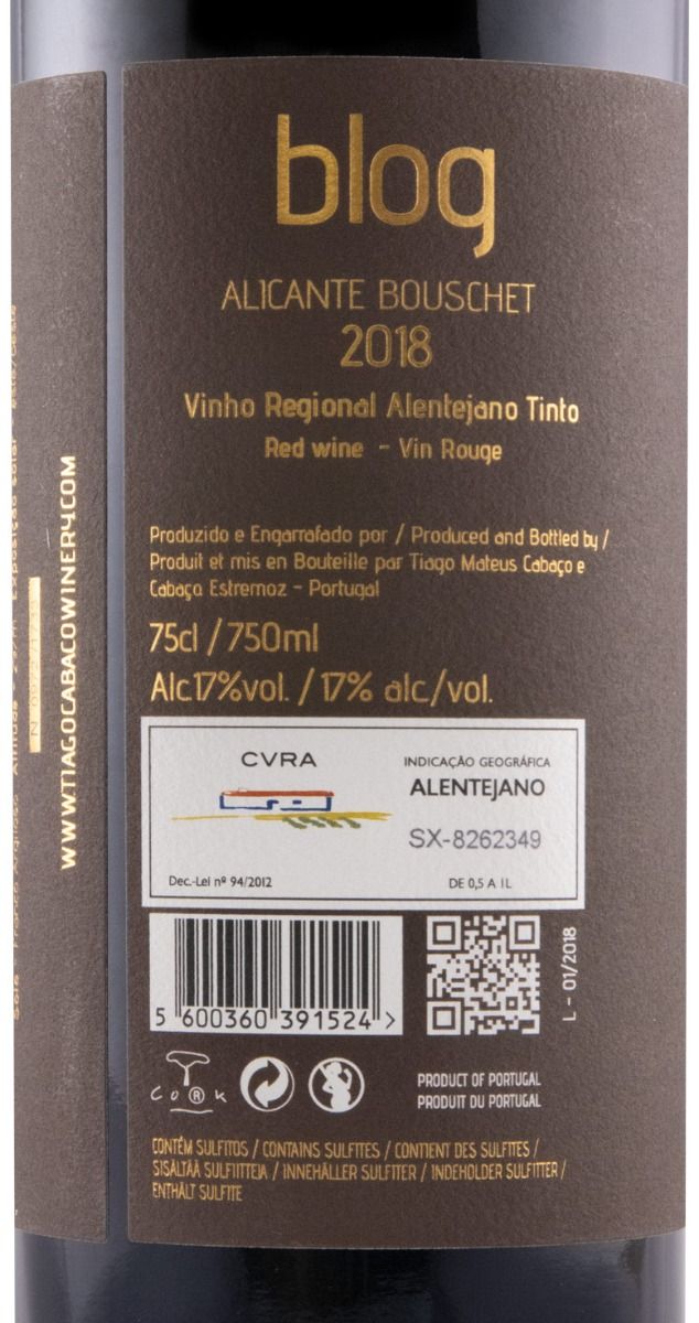 Pack Blog Special Edition by Tiago Cabaço Petit Syrah + Touriga Nacional + Alicante Bouschet red