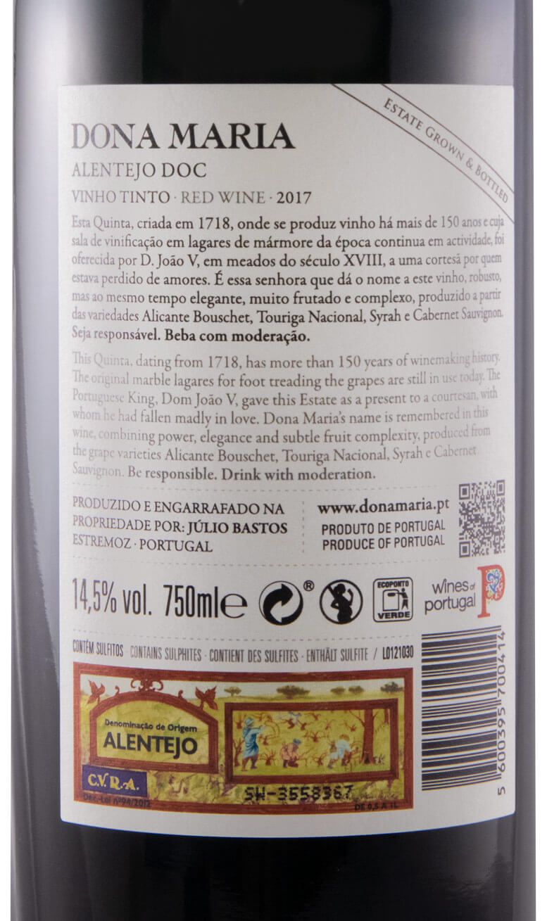 2017 Júlio Bastos Dona Maria tinto